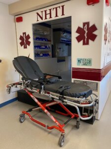 Stewarts Ambulance has donated a stretcher, valued at $4000, to the NHTI Paramedic Emergency Medicine department