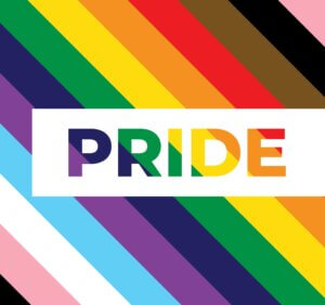 LGBTQ+ pride month flag