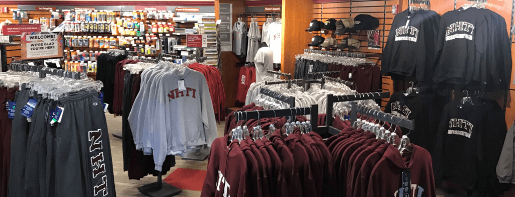 Interior of NHTI's Bookstore