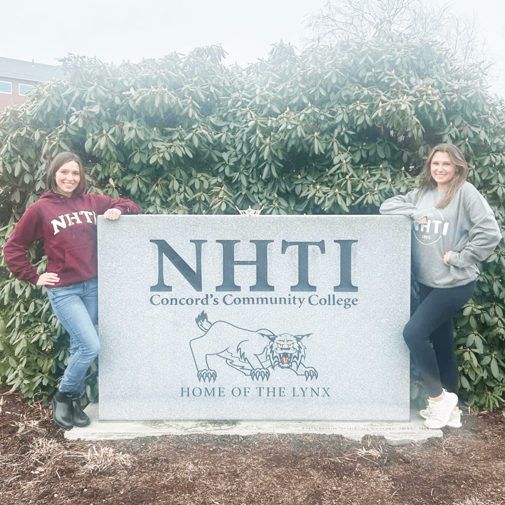 Xanthi Russell and Rose McKeen, NHTI students and in the running for Miss New Hampshire