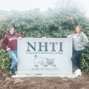 Rose McKeen and Xanthi Russell, NHTI students and in the running for Miss New Hampshire